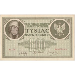 1,000 marks, 1919 - Ser. ZI - RAREER VARIANT