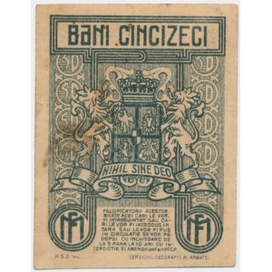 Rumunsko, 50 bani, 1917