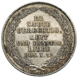 Germany, Kingdom of Saxony, Friedrich Augustus II, 1/3 Thaler posthumous Dresden 1854