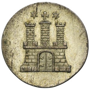 Germany, City of Hamburg, Sechsling 1851