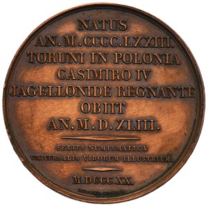 Medal Nicolaus Copernicus 1820