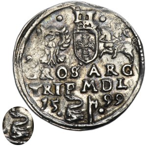 Sigismund III Vasa, 3 Groschen Vilnius 1599 - RARE, Swan