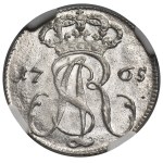 Poniatowski, Trojak Gdańsk 1765 REOE - NGC MS65 - PIĘKNY
