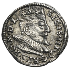 Sigismund III Vasa, 3 Groschen Vilnius 1592 - SIGIS