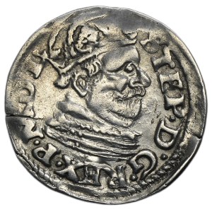 Stephen Bathory, 3 Groschen Posen 1585 - small head