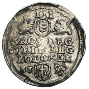 Stephen Bathory, 3 Groschen Posen 1585 - small head