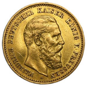 Germany, Kingdom of Prussia, Friedrich III, 10 Mark Berlin 1888 A