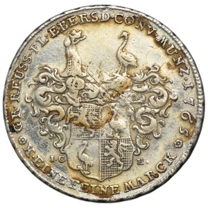 Germany, Reuss-Ebersdorf, Heinrich XXIV, Thaler Saalfeld 1765 ICE