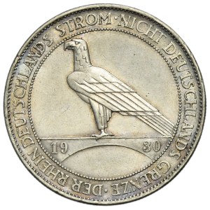 Německo, Výmarská republika, 5 marek, Berlín 1930 A – Osvobození Porýní