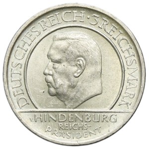 Germany, Weimar Republic, 3 Mark Berlin 1929 A - Weimar Oath