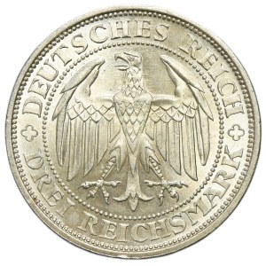 Germany, Weimar Republic, 3 Mark Muldenhütten 1929 E