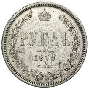 Russland, Alexander II., Rubel, St. Petersburg 1878, СПБ НФ