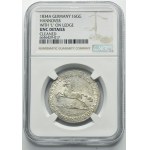 Germany, Kingdom of Hanover, Wilhelm IV, 16 Gute groschen Clausthal 1834 - NGC UNC DETAILS