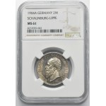 Germany, Principality of Schaumburg-Lippe, Georg, 2 Marks Berlin 1904 A - NGC MS61
