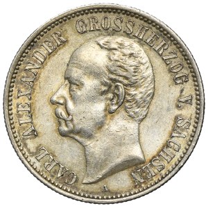 Germany, Grand Duchy of Saxe-Weimar-Eisenach, Karl Alexander, 2 Mark Berlin A