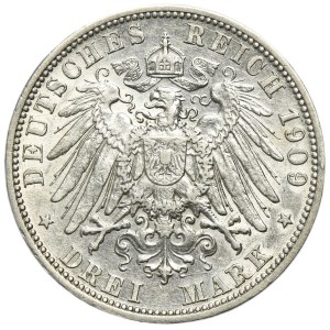 Germany, City of Lübeck, 3 Mark Berlin 1909 A