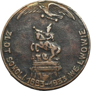 Galicia, Falcon Rally Badge for the 250th Anniversary of the Relief of Vienna 1933