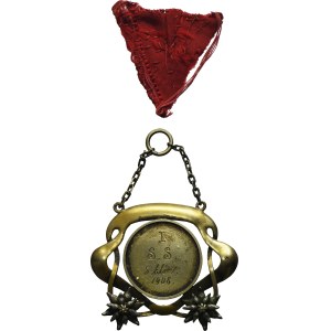 Galicia, Sports Section Badge for the 5 Kilometer Run 1908