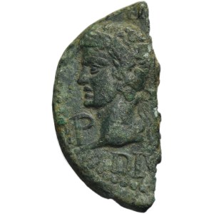Roman Provincial, Gaul, Nemausus, Marcus Agrippa and Augustus, As