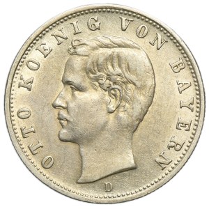 Germany, Bavaria, Otto, 2 Mark Munich 1905 D