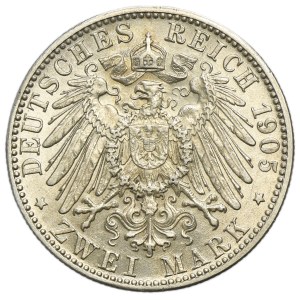 Germany, Bavaria, Otto, 2 Mark Munich 1905 D