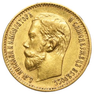 Russland, Nikolaus II., 5 Rubel, St. Petersburg 1897 AГ