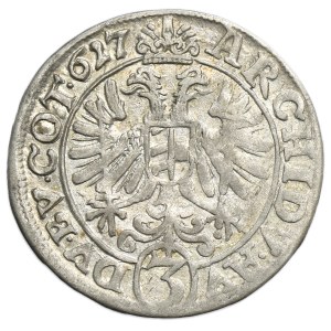 Silesia, Habsburg rule, Ferdinand II, 3 Kreuzer Breslau 1627 HR