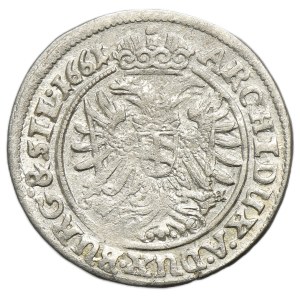 Silesia, Habsburg rule, Leopold I, 3 Kreuzer Breslau 1661 GH