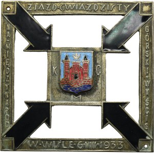 Plaque Star Rally in Wisła 1933