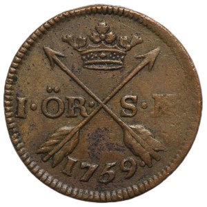 Szwecja, Adolf Fryderyk, 1 Öre Silvermynt Avesta 1759