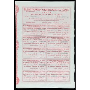Okresní elektrárna na řece San, 10 × 1 000 mkp, 1923, emise III