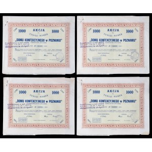 Dom Konfekcyjny Joint-Stock Company, 1,000 mkp, Issue V—set of 4