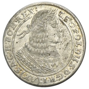 Silesia, Habsburg rule, Leopold I, 15 Kreuzer Breslau 1662 GH