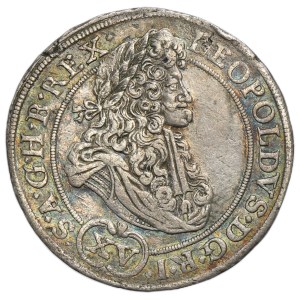 Silesia, Habsburg rule, Leopold I, 15 Kreuzer Breslau 1694 MMW
