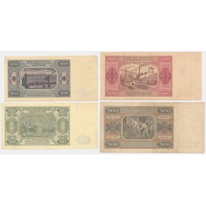 Set, 20–500 zlotych, 1948 (4 pieces)