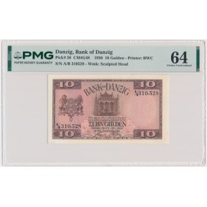 Danzig, 10 Gulden 1930 - PMG 64 - RARE