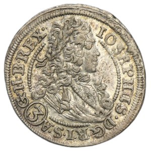 Silesia, Habsburg rule, Joseph I, 3 Kreuzer Brelsau 1709 FN