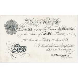 Great Britain, 5 Pounds 1938