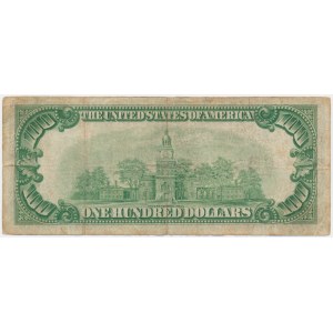 USA, Green Seal, 100 Dollars 1928 - Woods & Mellon