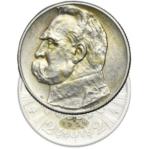 Piłsudski, 2 złoty 1936 - RARO