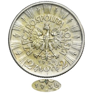 Piłsudski, 2 złoty 1936 - RARO