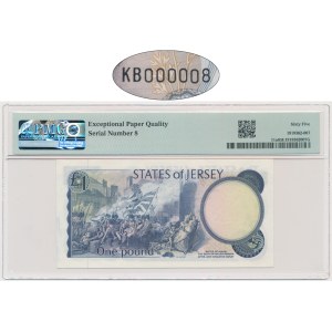 Jersey, 1 Pound (1976-88) - KB000008 - PMG 65 EPQ - low serial number