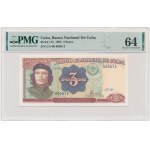 Cuba, 3 pesos 1995 - PMG 64 - numéro de série bas
