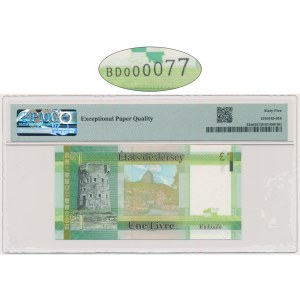 Jersey, 1 Pound 2001 - PMG 65 EPQ - low serial number