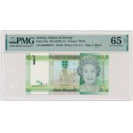 Jersey, 1 Pound 2001 - PMG 65 EPQ - low serial number