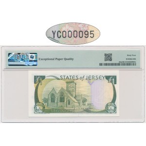 Jersey, 1 Pfund 2000 – PMG 64 EPQ – niedrige Seriennummer