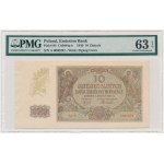 10 zlotych, 1940 - A 0000291 - PMG 63 EPQ - rare first series and low serial number