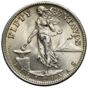 Philippines, under US administration, 50 Centavos San Francisco 1944 S