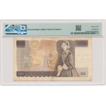 Great Britain, 10 Pounds (1988-91) - HS 63 654321 - PMG 25 - descending ladder serial number