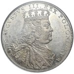 Augustus III of Poland, Thaler Leipzig 1753 EDC - NGC MS61 - ex. Potocki